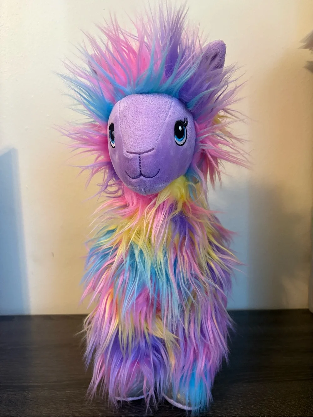 Furbulous Rainbow Tie Dye Llama Build-A-Bear Plush